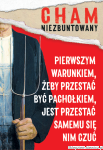 Cham niezbuntowany - magnes (wz. 1)