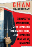 Cham niezbuntowany - magnes (wz. 2)
